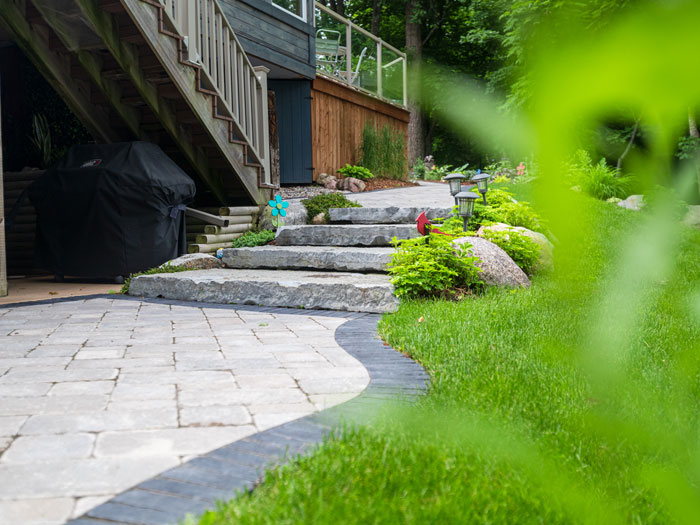 Imported Limestone Steps